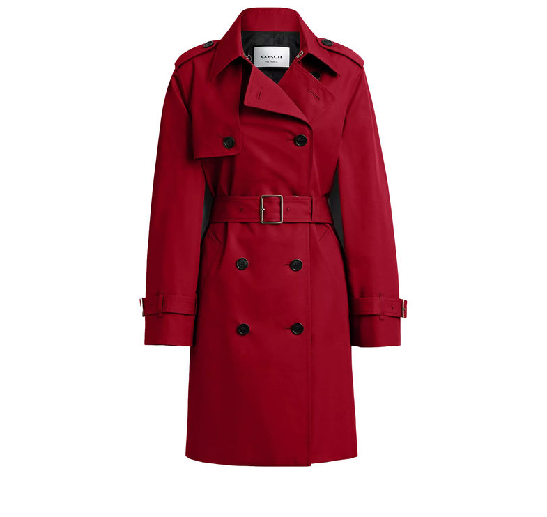 Coach Women's Mid Trench Ruby