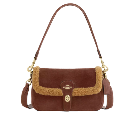 Coach Women's Hadley Shoulder Bag Gold/Vintage Brown Multi