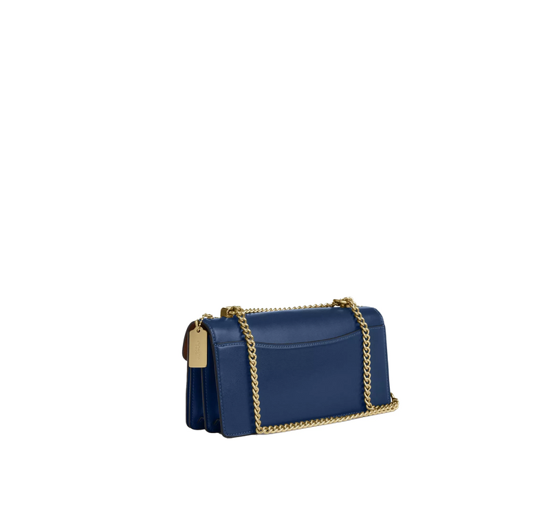 Coach Women's Klare Envelope Crossbody Bag Gold/Deep Blue