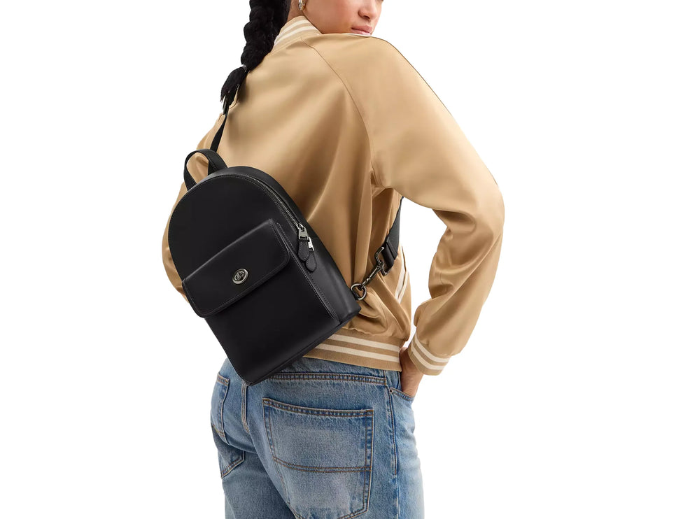 Coach Unisex Turnlock Sling Pack Gunmetal/Black