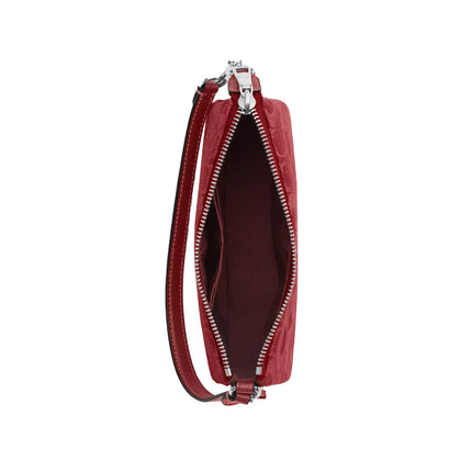 Coach Women's Nolita 19 In Signature Denim Silver/True Red