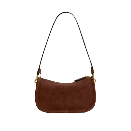 Coach Women's Waverly Bag Suede/Brass/Warm Brown