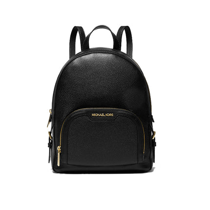 Michael Kors Women's Jaycee Medium Pebbled Leather Backpack Black