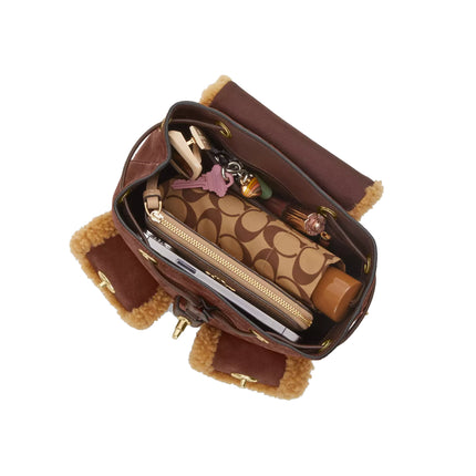 Coach Women's Hadley Backpack Gold/Vintage Brown Multi