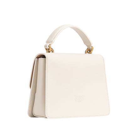 Pinko Women's Mini Love Bag One Top Handle Light Simply White