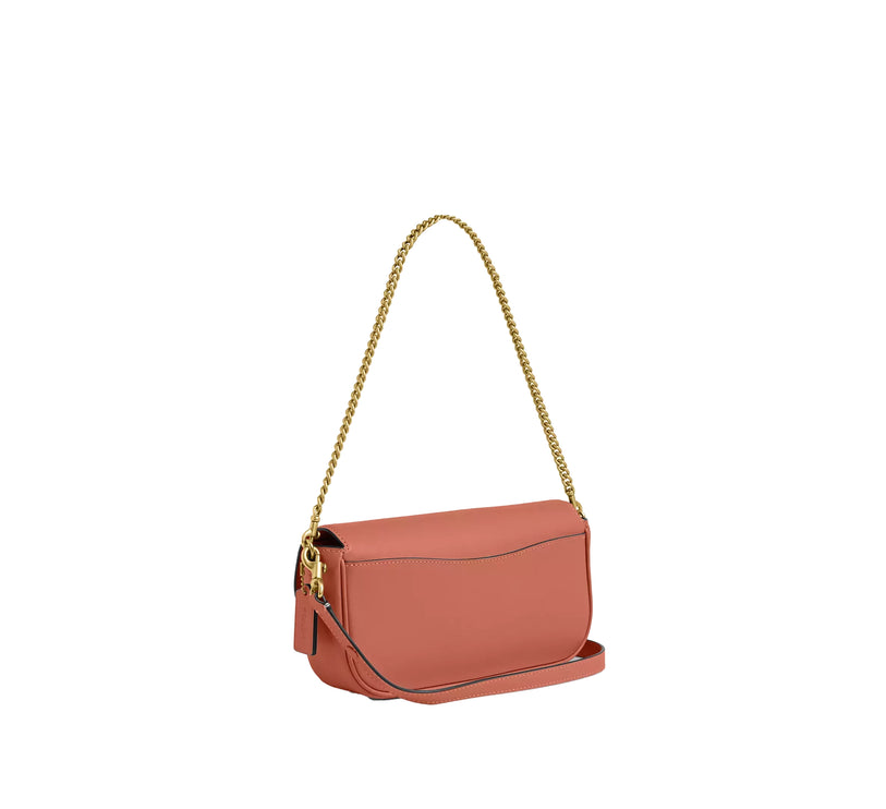 Coach Women's Brook Flap Chain Bag Brass/Dark Peach