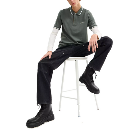 Coach Men's Combat Boot Black