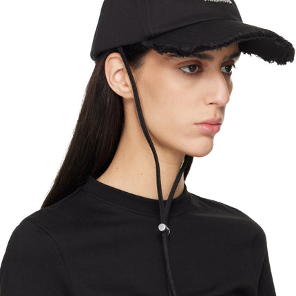 Jacquemus Unisex The Artichaut Cap Black