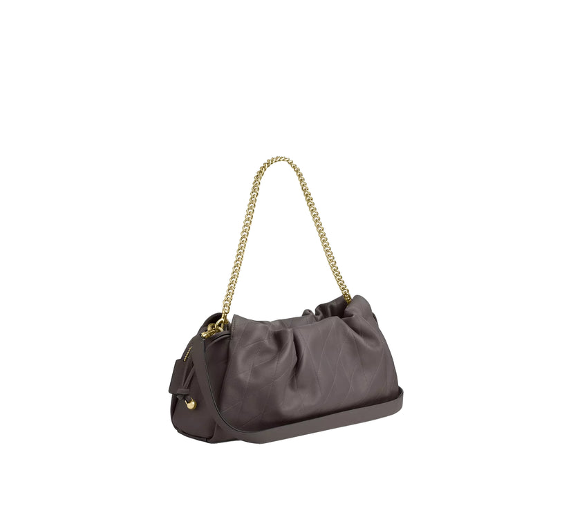 Coach Women's Faye Large Shoulder Bag With Quilting Gold/Slate