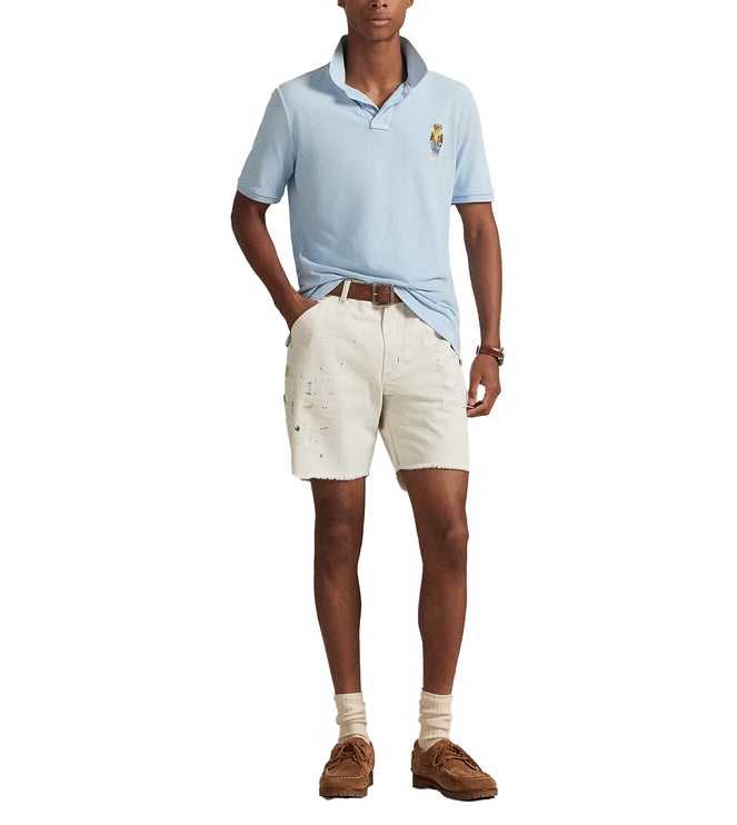 Polo Ralph Lauren Men's Classic Fit Polo Bear Mesh Polo Shirt Southport Blue/Heritage Bear