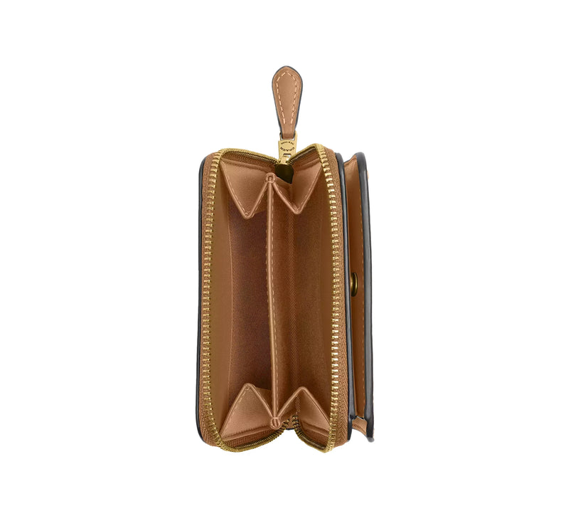Coach Women's New York Billfold Wallet Brass/Honey Brown