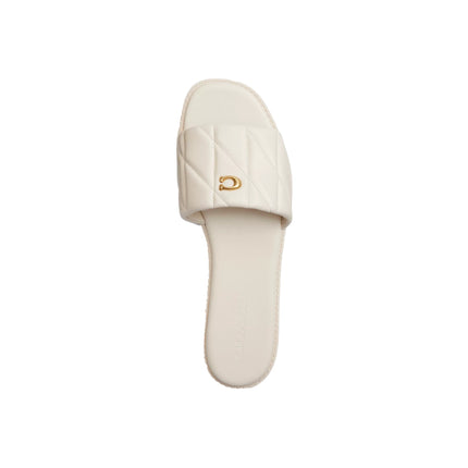 Coach Women's Holly Sandal With Quilting Chalk