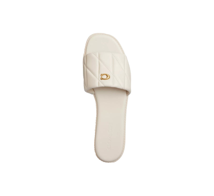 Coach Women's Holly Sandal With Quilting Chalk