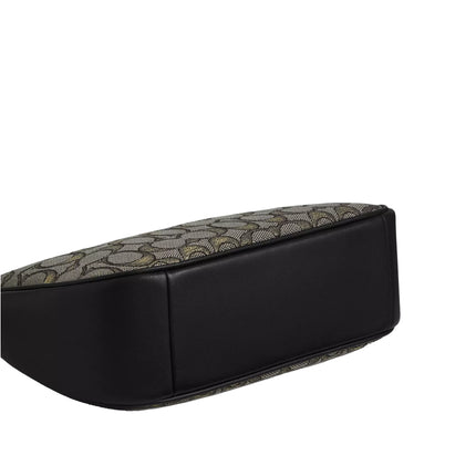 Coach Women's Teri Shoulder Bag In Signature Jacquard Gold/Charcoal