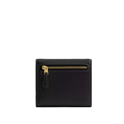 Coach Women's Mila Small Flap Wallet Brass/Black