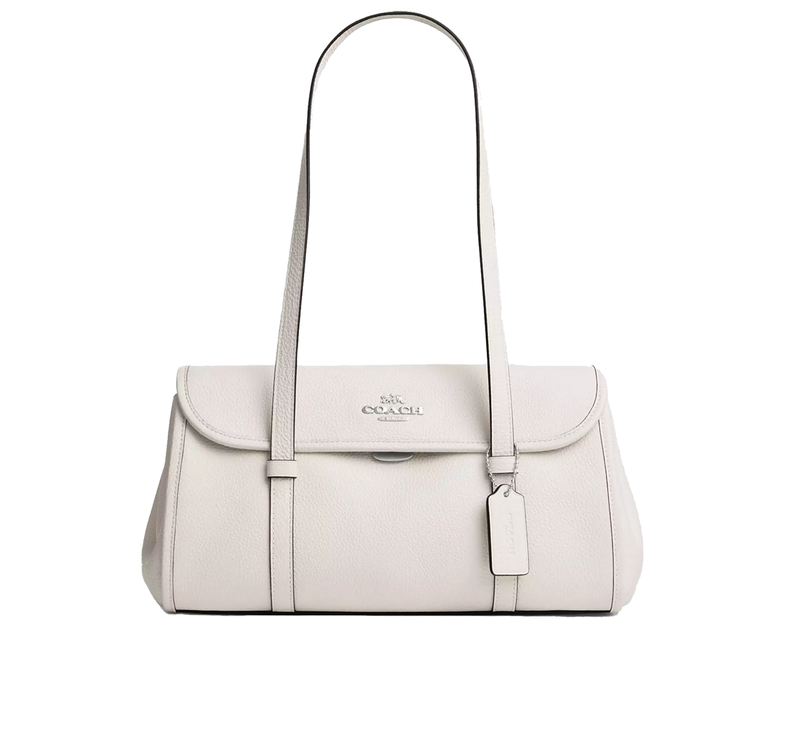 Coach Women's Bridget Flap Shoulder Bag Silver/White