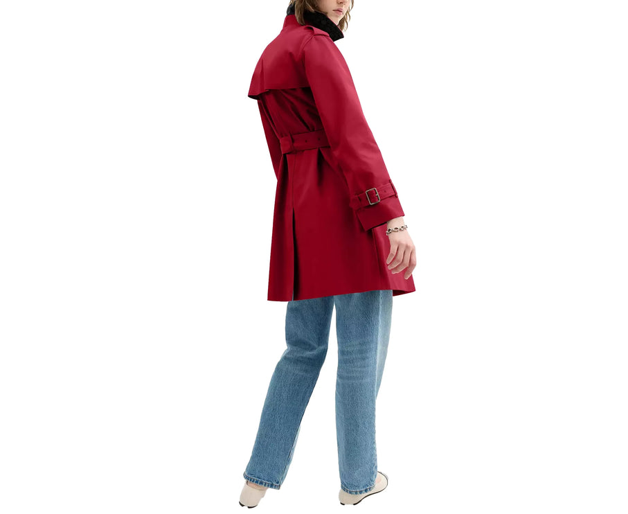 Coach Women's Mid Trench Ruby