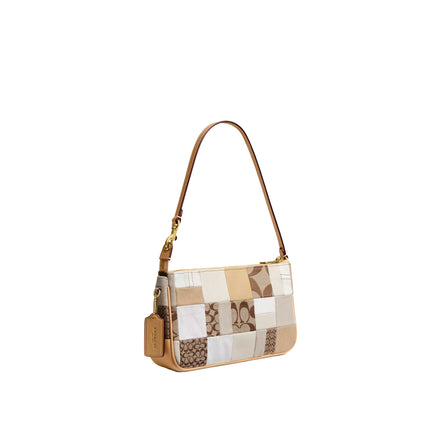 Coach Women's Plaza Bag 25 With Patchwork Brass/White Multicolor