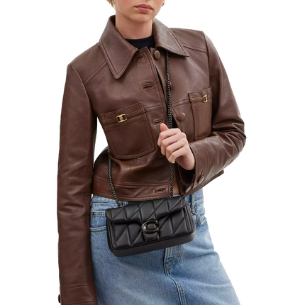 Coach Women's Tabby Shoulder Bag 20 With Pillow Quilting Pewter/Black