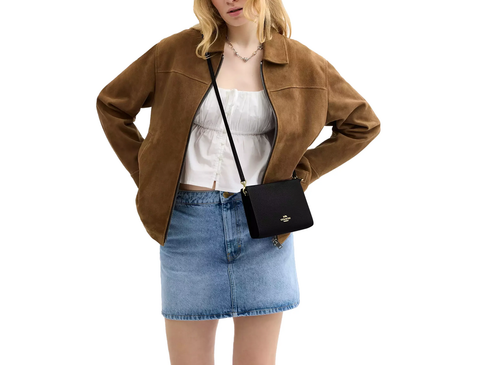 Coach Women's Slim Crossbody Bag Gold/Black