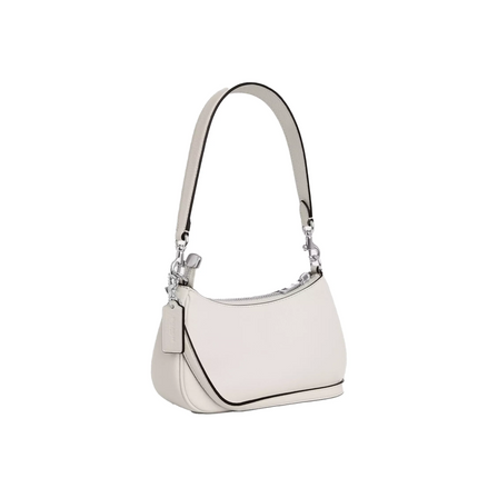 Coach Women's Teri Mini Crossbody Bag With Floral Applique Silver/Chalk