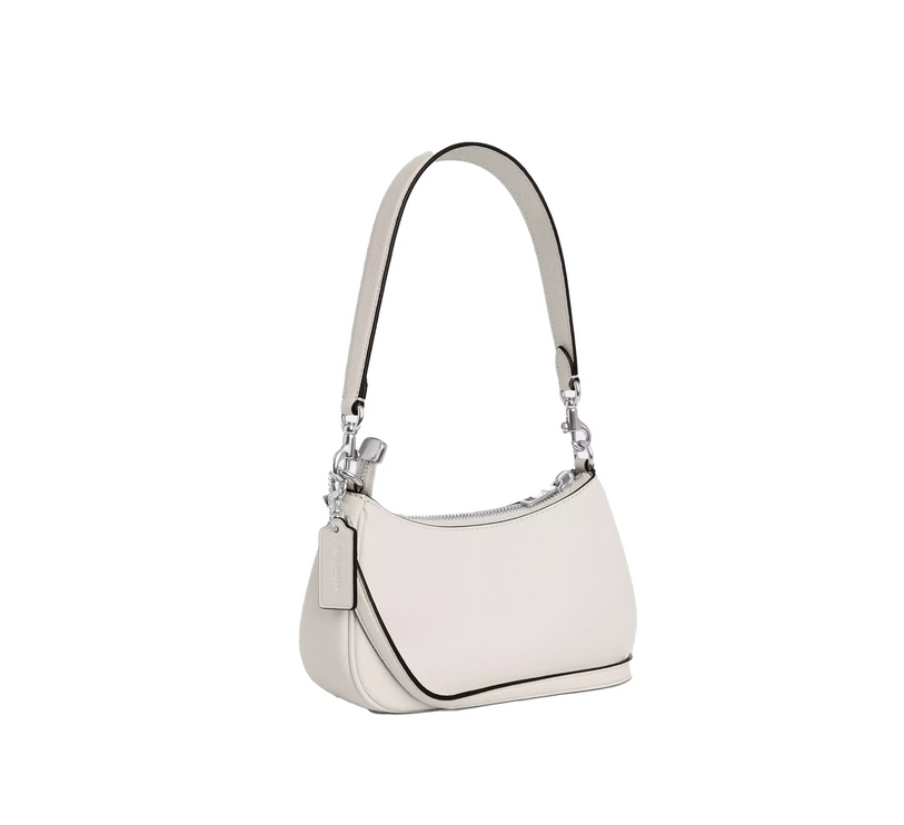 Coach Women's Teri Mini Crossbody Bag With Floral Applique Silver/Chalk
