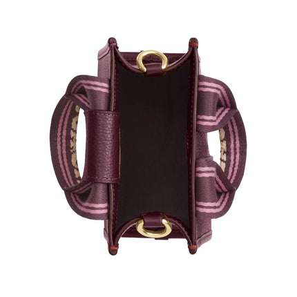 Coach Women's Smith Mini Tote Bag Maroon/Gold