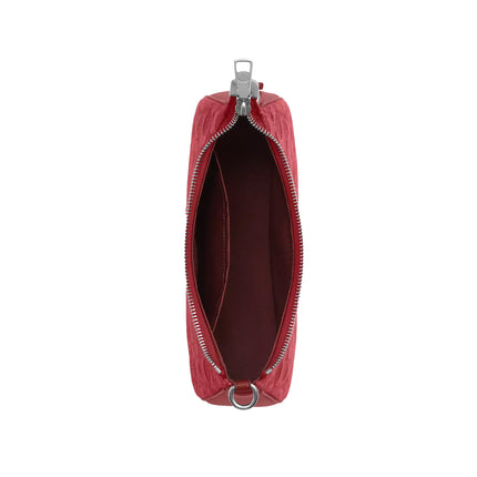 Coach Women's Teri Shoulder Bag In Signature Denim Silver/True Red