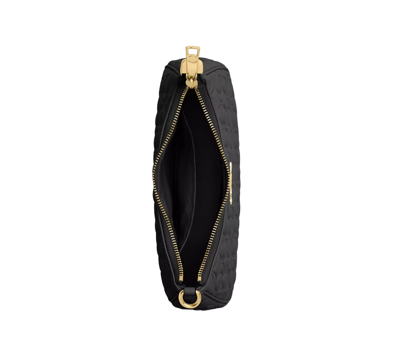 Coach Women's Teri Shoulder Bag In Signature Leather Gold/Black