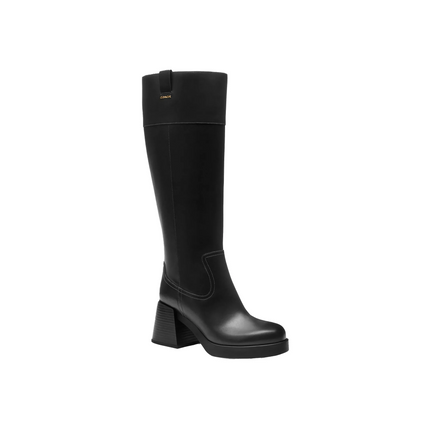 Coach Women's Block Heel Tall Boot Black
