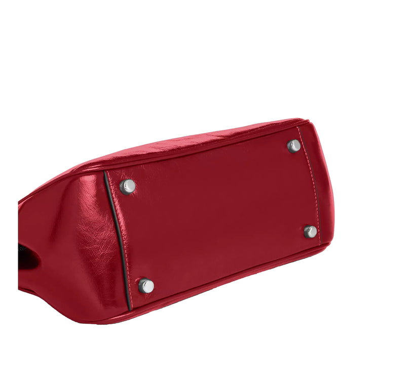 Coach Women's Asher Shoulder Bag Silver/Red