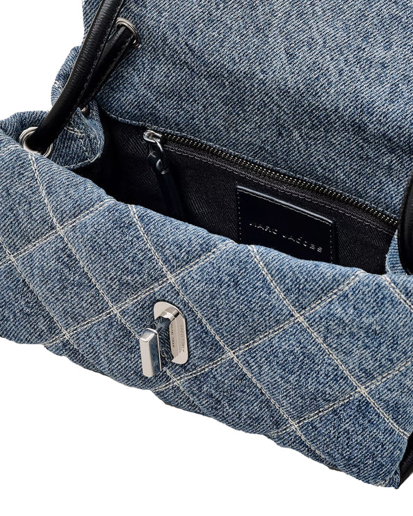 Marc Jacobs Women's The Quilted Denim Mini Dual Shoulder Bag Blue