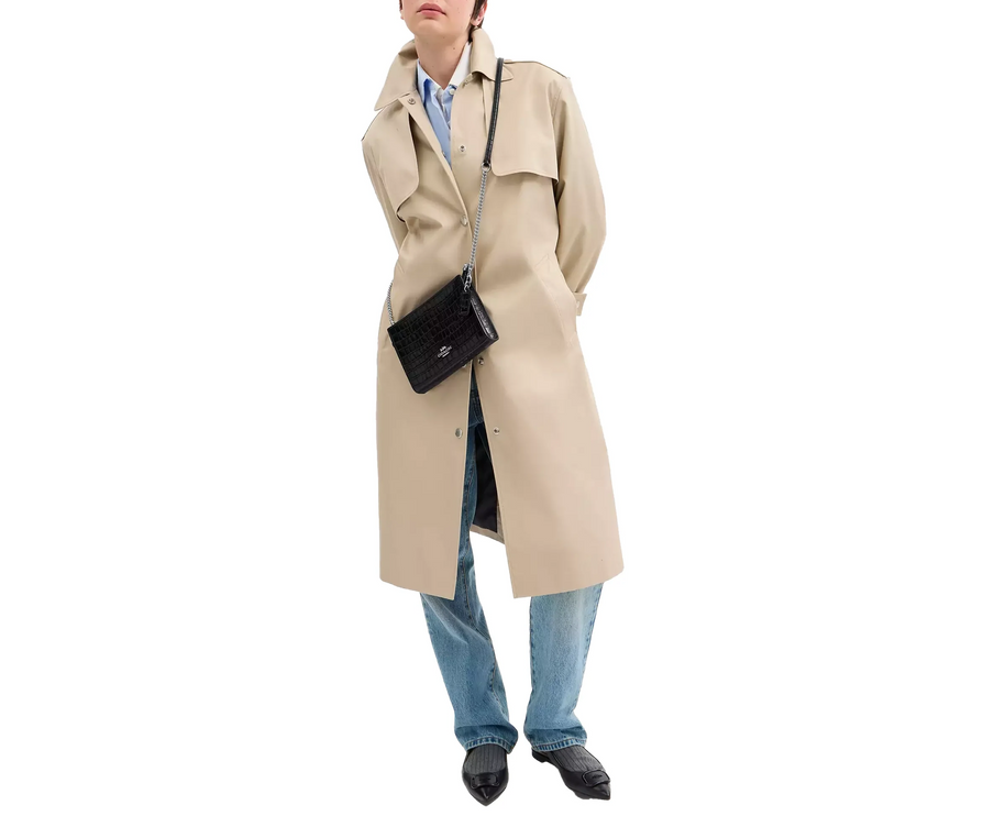 Coach Women's Slim Crossbody Bag Silver/Black