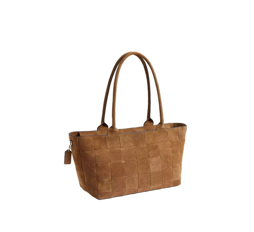 Coach Women's Alter/Ego Large Tote Bag In Upcrafted Suede Cedar Suede