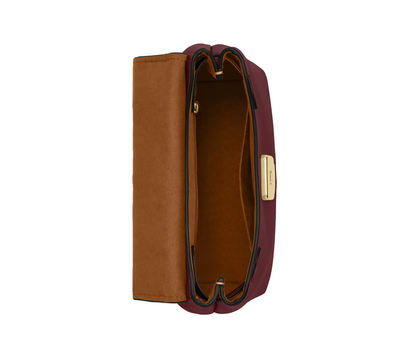 Coach Women's Emory Top Handle Bag Gold/Maroon