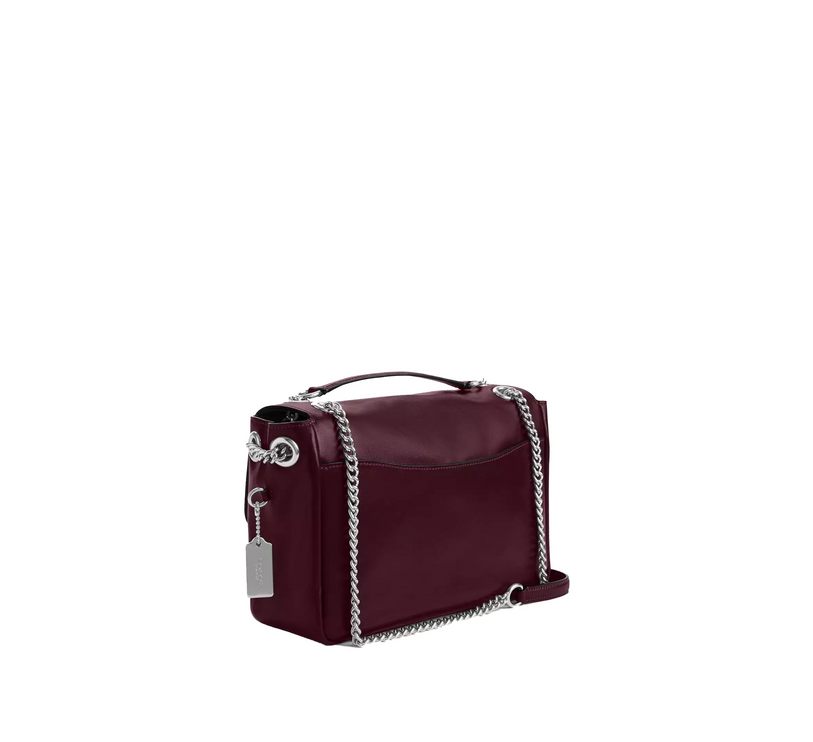 Coach Women's Elodie Crossbody Bag Silver/Dark Wine