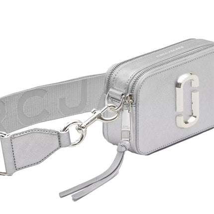 Marc Jacobs Women's The Metallic Snapshot Dtm Silver