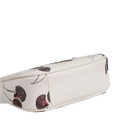 Coach Women's Teri Mini Crossbody Bag With Cherry Print White/Silver