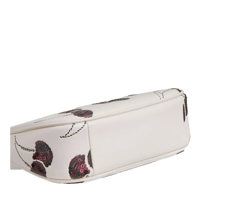 Coach Women's Teri Mini Crossbody Bag With Cherry Print White/Silver