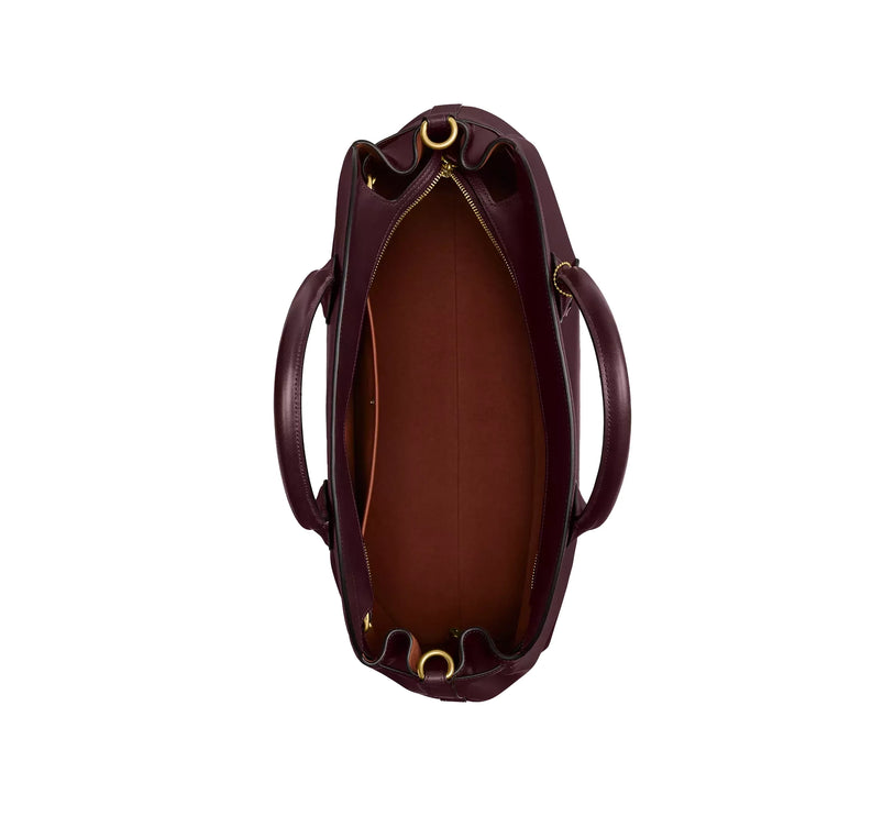 Coach Women's Soft Empire Carryall Bag 48 Brass/Merlot