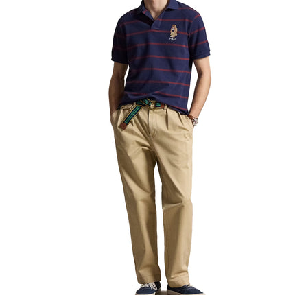 Polo Ralph Lauren Men's Classic Fit Bear Mesh Polo Shirt Newport Navy Heritage
