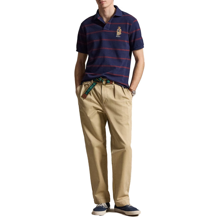 Polo Ralph Lauren Men's Classic Fit Bear Mesh Polo Shirt Newport Navy Heritage