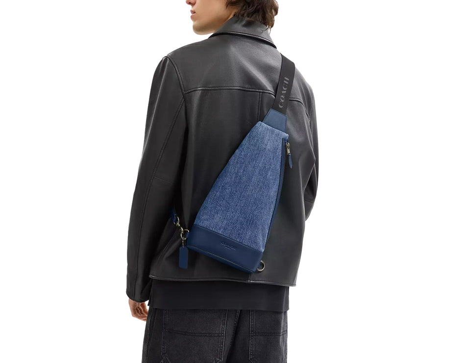 Coach Unisex Dominic Sling Pack Qb/Denim/Deep Blue