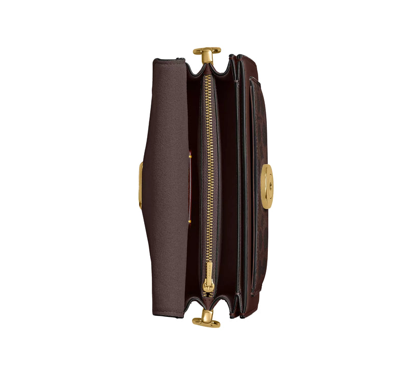 Coach Women's Tabby Shoulder Bag 20 In Signature Canvas Brass/Maple