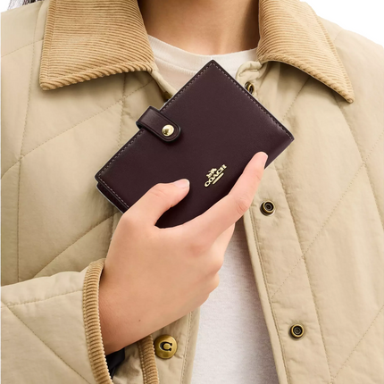 Coach Women's 2 In 1 Wallet Gold/Espresso