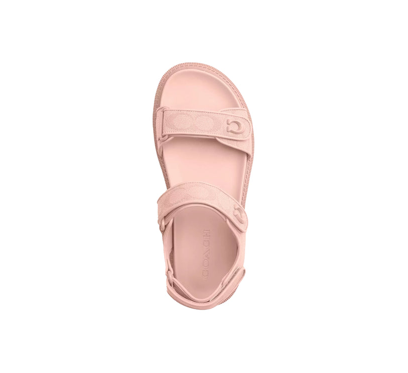 Coach Women's Brynn Sandal In Signature Canvas Candy Pink