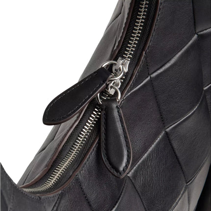Coach Women's Alter/Ego Large Crescent Shoulder Bag In Upcrafted Leather Black