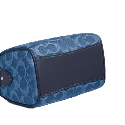 Coach Women's Mini Rowan Crossbody Bag In Signature Denim Gold/Indigo