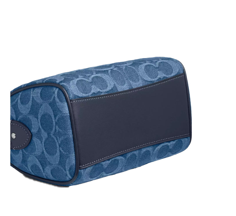 Coach Women's Mini Rowan Crossbody Bag In Signature Denim Gold/Indigo