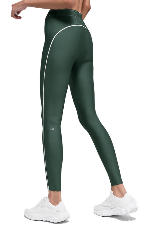alo Women's Airlift High-Waist Suit Up Legging Clover Green/White